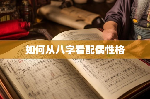 如何从八字看配偶性格