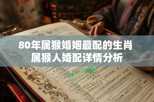 80年属猴婚姻最配的生肖 属猴人婚配详情分析