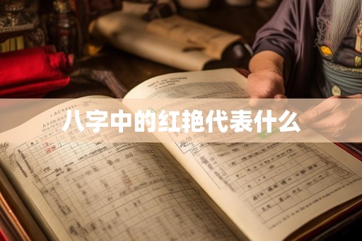 八字中的红艳代表什么
