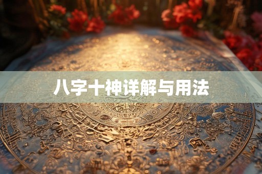 八字十神详解与用法