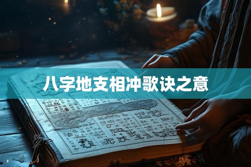 八字地支相冲歌诀之意