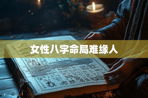 女性八字命局难缘人