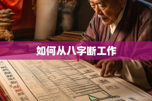 如何从八字断工作