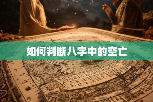如何判断八字中的空亡