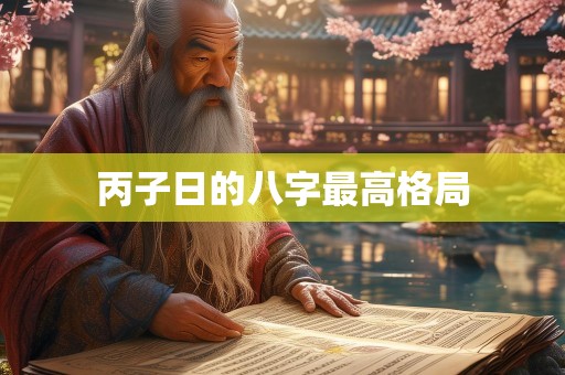丙子日的八字最高格局