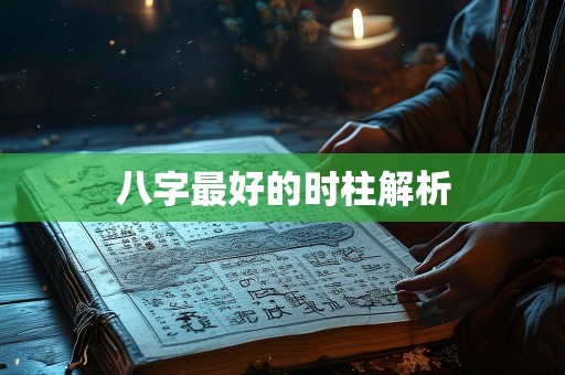 八字最好的时柱解析