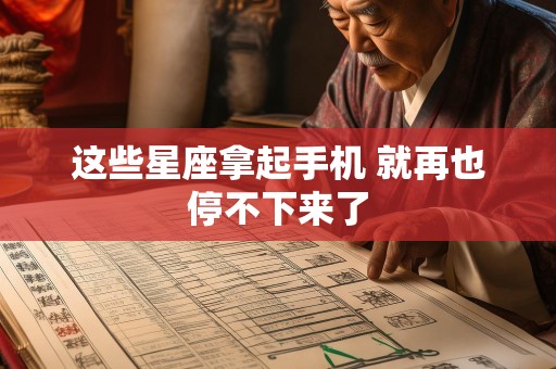 这些星座拿起手机 就再也停不下来了