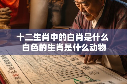 十二生肖中的白肖是什么 白色的生肖是什么动物