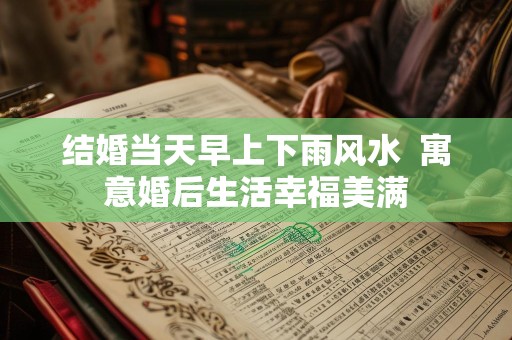 结婚当天早上下雨风水  寓意婚后生活幸福美满