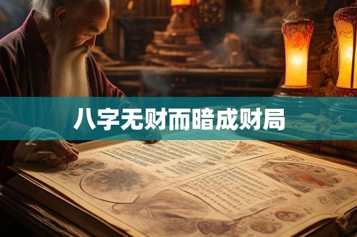 八字无财而暗成财局