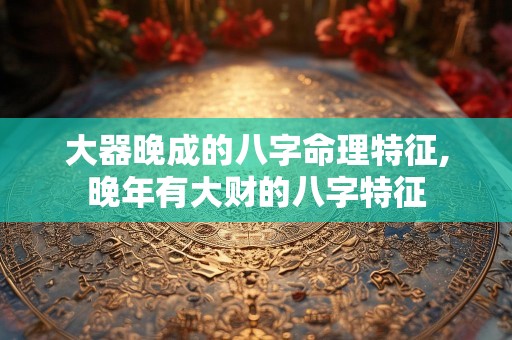大器晚成的八字命理特征,晚年有大财的八字特征