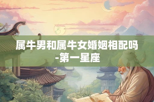 属牛男和属牛女婚姻相配吗-第一星座