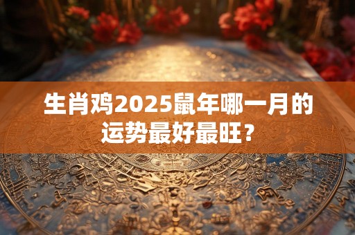 生肖鸡2025鼠年哪一月的运势最好最旺？