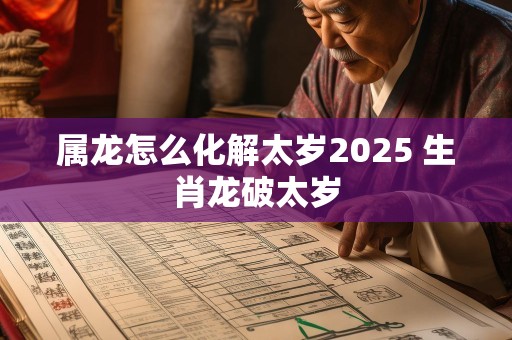 属龙怎么化解太岁2025 生肖龙破太岁