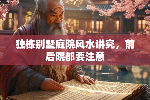 独栋别墅庭院风水讲究，前后院都要注意