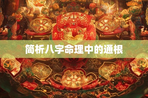 简析八字命理中的通根