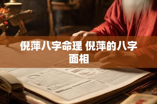 倪萍八字命理 倪萍的八字面相