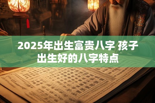 2025年出生富贵八字 孩子出生好的八字特点