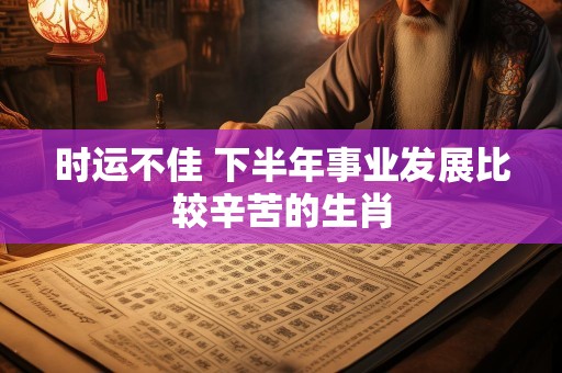 时运不佳 下半年事业发展比较辛苦的生肖