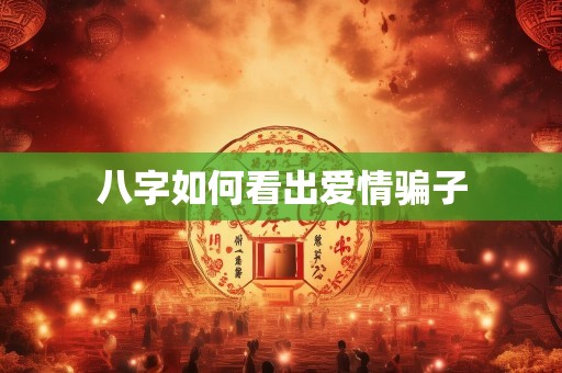 八字如何看出爱情骗子