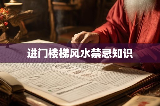 进门楼梯风水禁忌知识