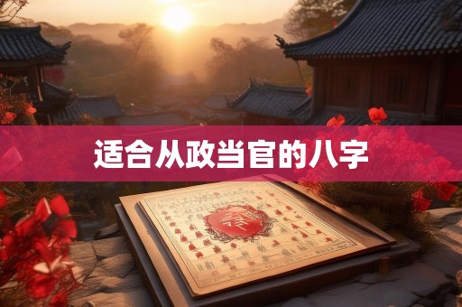 适合从政当官的八字