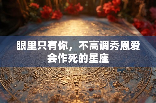 眼里只有你，不高调秀恩爱会作死的星座