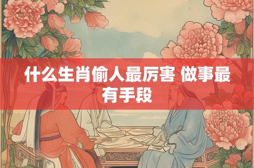 什么生肖偷人最厉害 做事最有手段