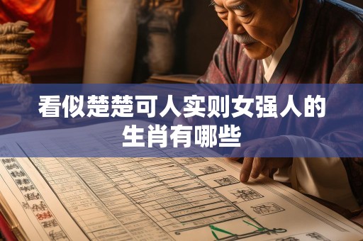 看似楚楚可人实则女强人的生肖有哪些