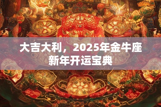 大吉大利，2025年金牛座新年开运宝典