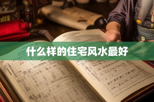 什么样的住宅风水最好