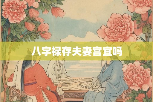 八字禄存夫妻宫宜吗