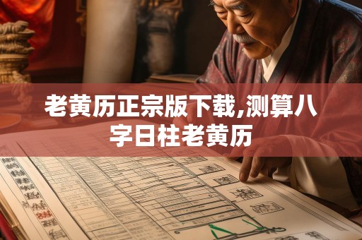 老黄历正宗版下载,测算八字日柱老黄历