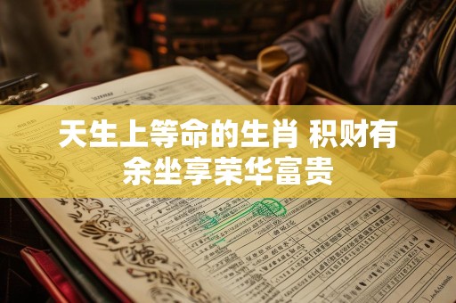 天生上等命的生肖 积财有余坐享荣华富贵