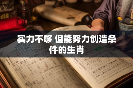 实力不够 但能努力创造条件的生肖