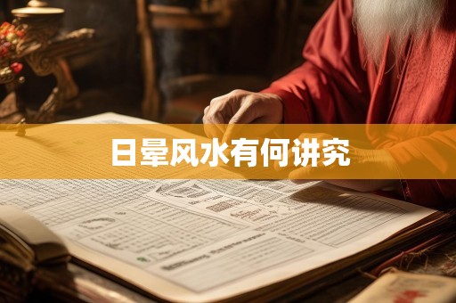 日晕风水有何讲究