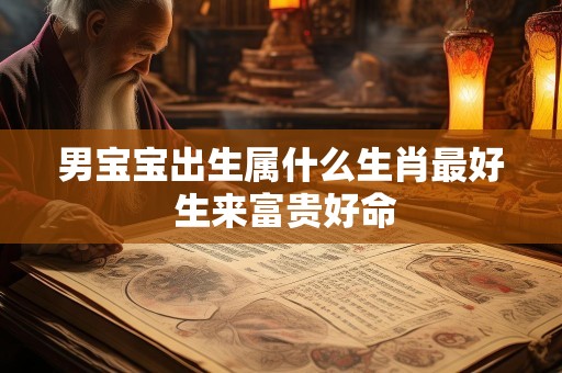 男宝宝出生属什么生肖最好 生来富贵好命