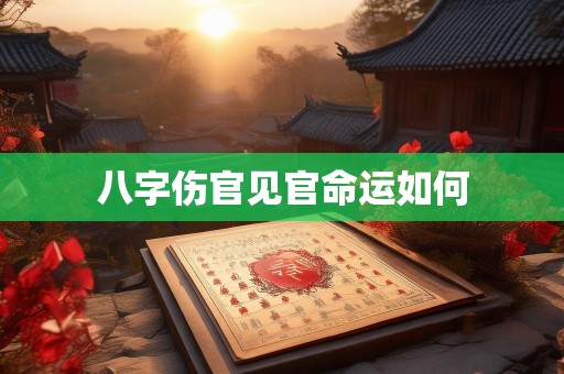 八字伤官见官命运如何