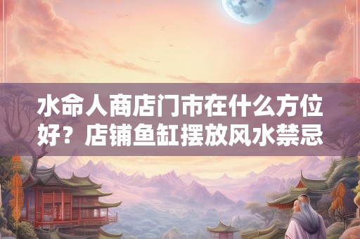 水命人商店门市在什么方位好？店铺鱼缸摆放风水禁忌
