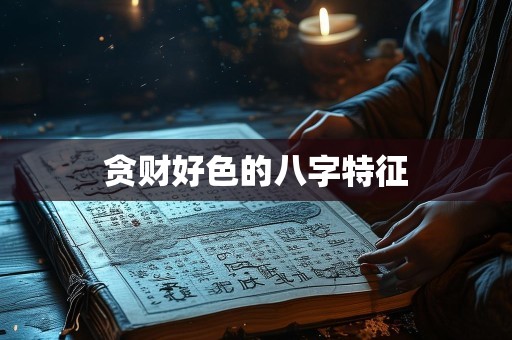 贪财好色的八字特征