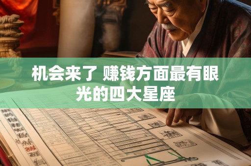 机会来了 赚钱方面最有眼光的四大星座