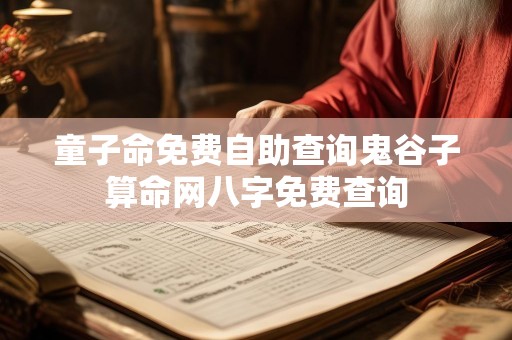 童子命免费自助查询鬼谷子算命网八字免费查询