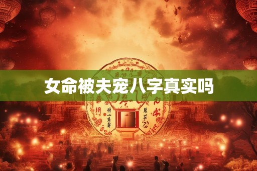 女命被夫宠八字真实吗