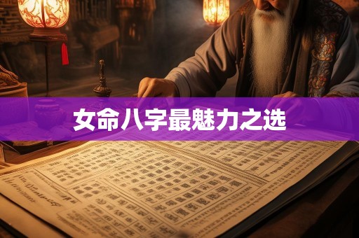 女命八字最魅力之选