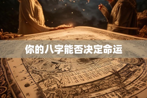 你的八字能否决定命运