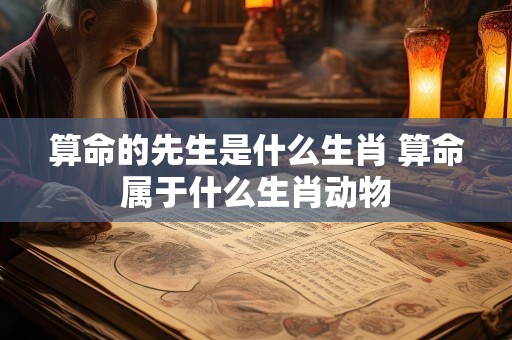 算命的先生是什么生肖 算命属于什么生肖动物