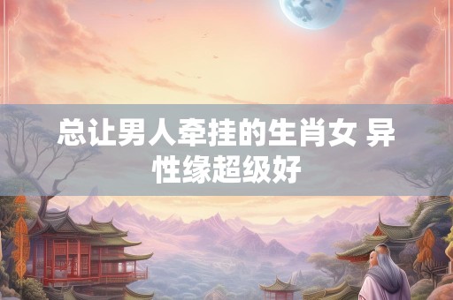 总让男人牵挂的生肖女 异性缘超级好