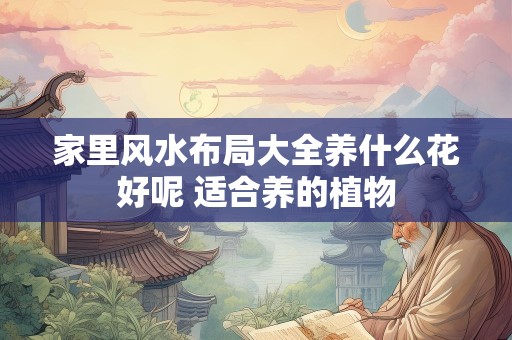 家里风水布局大全养什么花好呢 适合养的植物