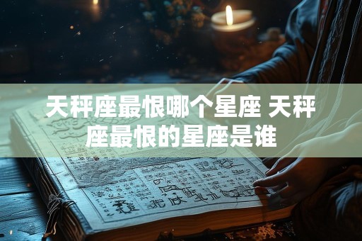 天秤座最恨哪个星座 天秤座最恨的星座是谁
