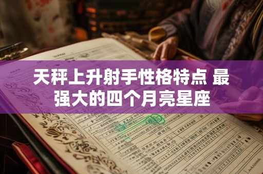 天秤上升射手性格特点 最强大的四个月亮星座